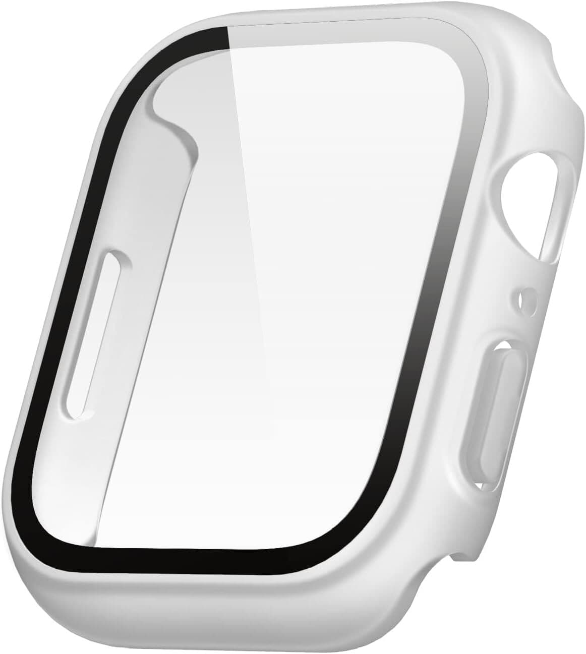 Качествен твърд кейс с вграден стъклен протектор за дисплея на Apple Watch 8 45мм, Apple Watch 7 45мм - Elago Clear Shield Case (матиран)
