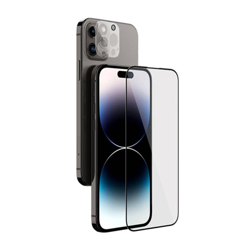 Комплект стъклени защитни покрития за дисплея и камерата за iPhone 14 Pro - Nillkin 2-in-1 Tempered Glass Screen and Camera Set