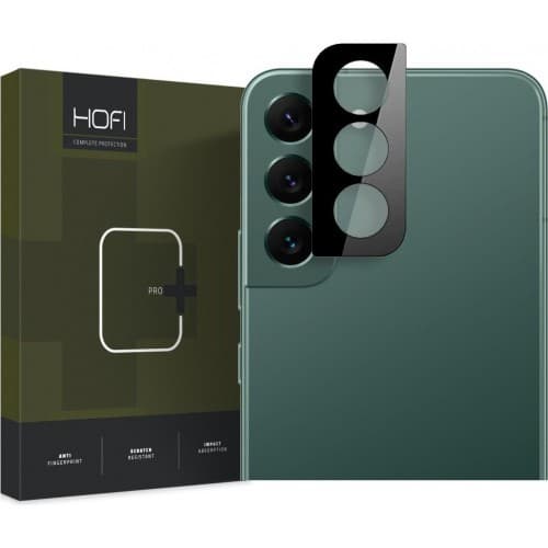 Предпазна плочка за камерата на Samsung Galaxy S22, Samsung Galaxy S22 Plus - Hofi Cam Pro Plus Lens Protector (черен)
