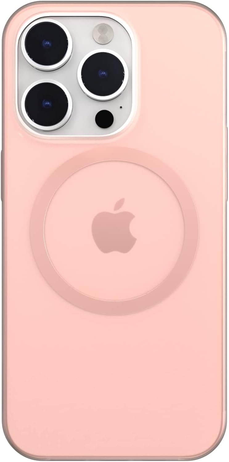 Тънък полипропиленов кейс с Magsafe за iPhone 14 Pro - SwitchEasy Gravity M Case (розов-прозрачен)