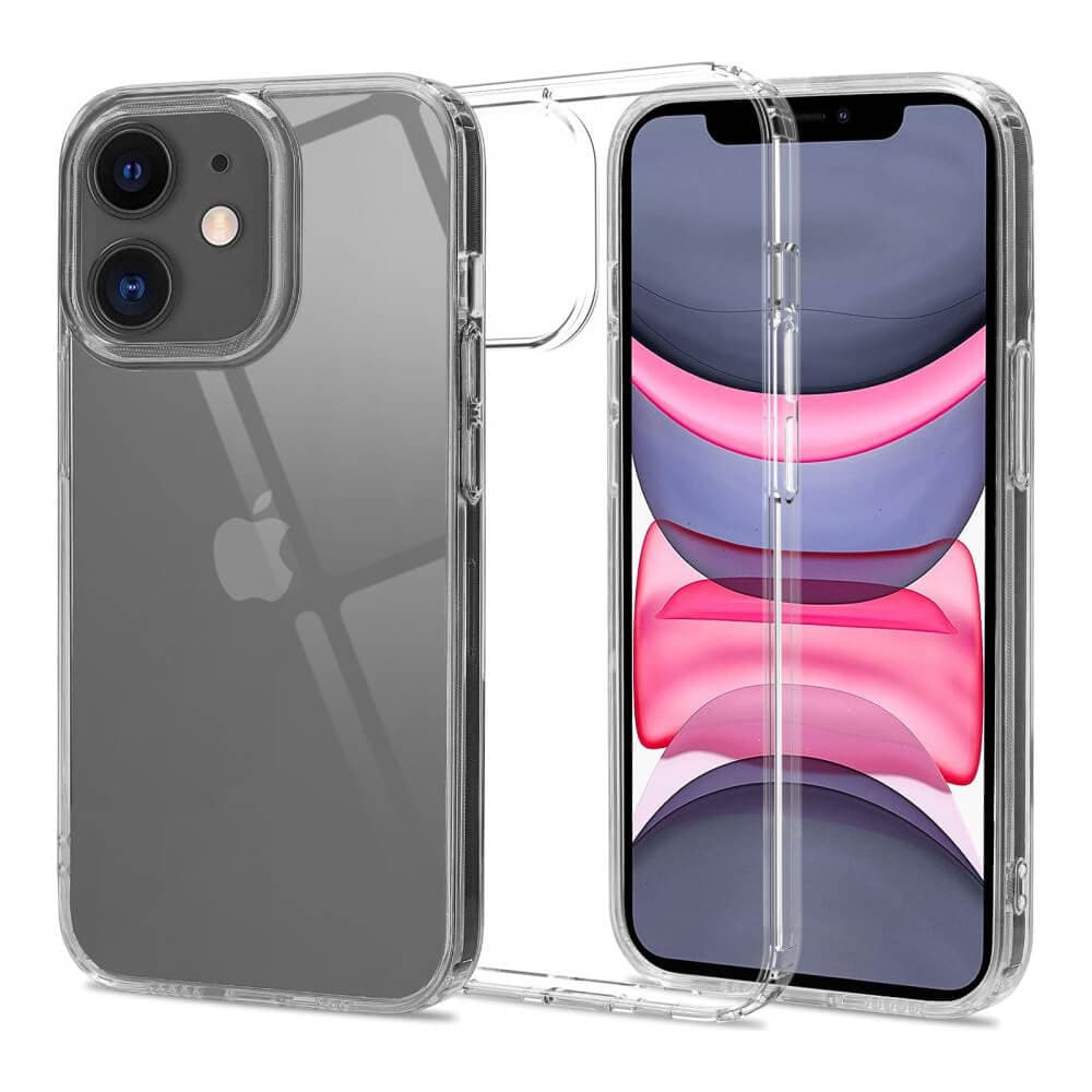 Удароустойчив хибриден кейс за iPhone 11 - Tech-Protect Flexair Hybrid Case (прозрачен)