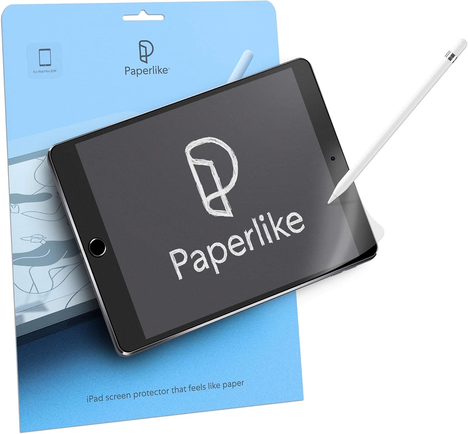 Качествено защитно покритие (подходящо за рисуване) за дисплея на iPad mini 5 (2019) (прозрачен) - PaperLike Screen Protector (2 броя)