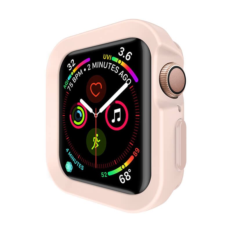 Удароустойчив силиконов (TPU) кейс за Apple Watch 44мм - SwitchEasy Colors Case (розов)