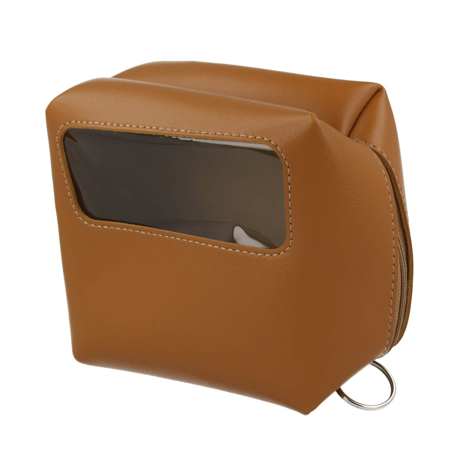 Кожен органайзер за кабели, слушалки, ключове и др. - 4smarts Packing Leather Pouch (кафяв)