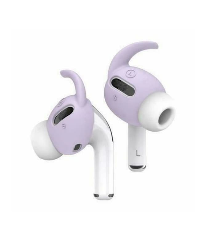 Антибактериални силиконови калъфчета с вградени кукички за Apple Airpods Pro (4 чифта) - Elago Airpods Pro Earbuds Hooks (лилав)