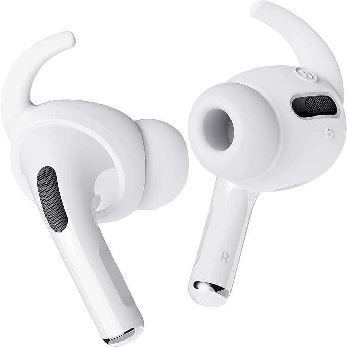 Антибактериални силиконови калъфчета с вградени кукички за Apple Airpods Pro (4 чифта) - Elago Airpods Pro Earbuds Hooks (бял)
