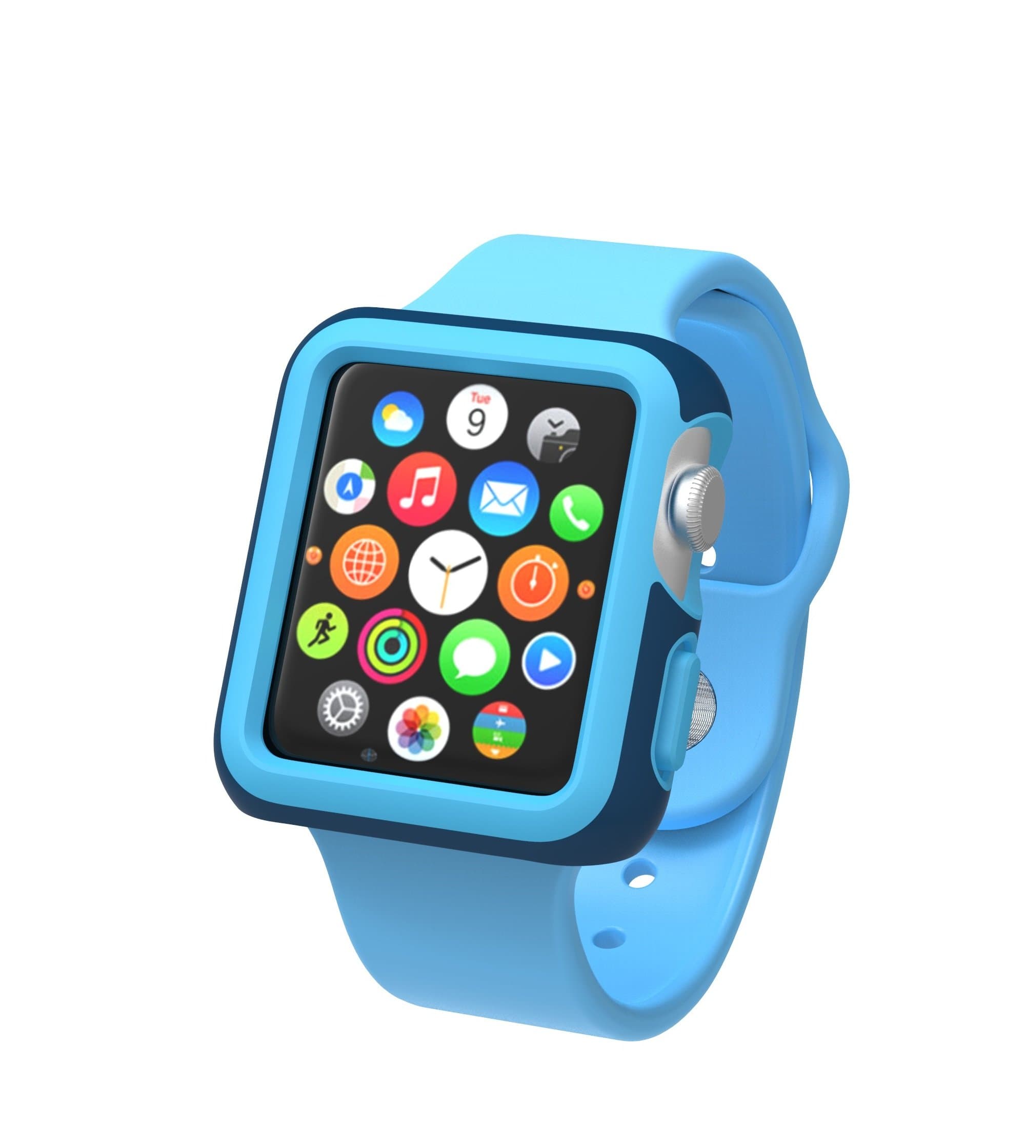 Удароустойчив хибриден кейс за Apple Watch 42мм - Speck CandyShell Fit Case (син)