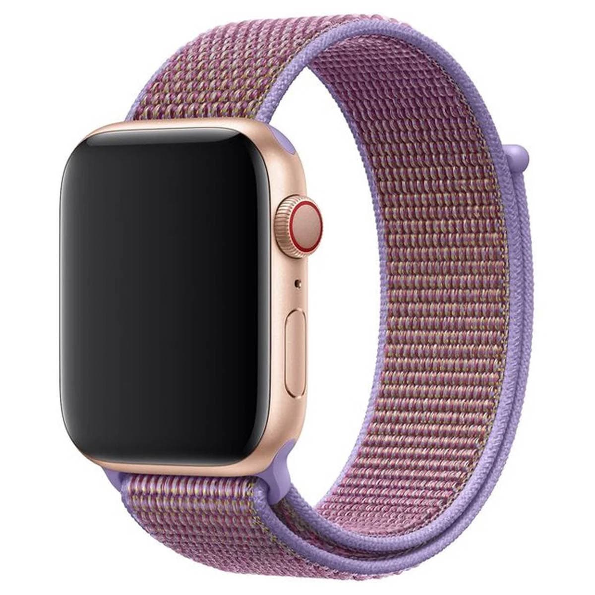 Оригинална текстилна каишка за Apple Watch 42мм, 44мм, 45мм, 46мм, Ultra 49мм - Apple Lilac Sport Loop (лилав)