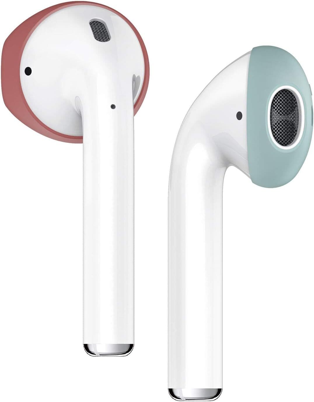 Антибактериални силиконови калъфчета за Apple Airpods и Apple Airpods 2 (бял) (4 броя) - Elago Airpods Secure Fit (червен)