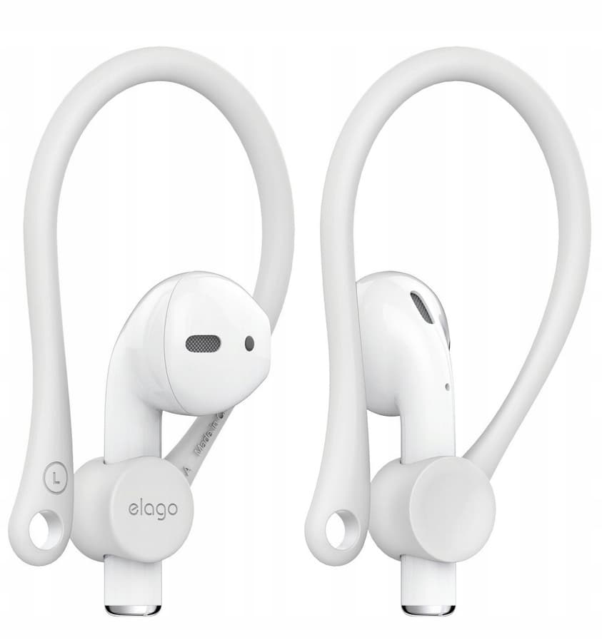 Силиконови кукички за Apple Airpods и Apple Airpods 2 - Elago AirPods EarHooks (бял)