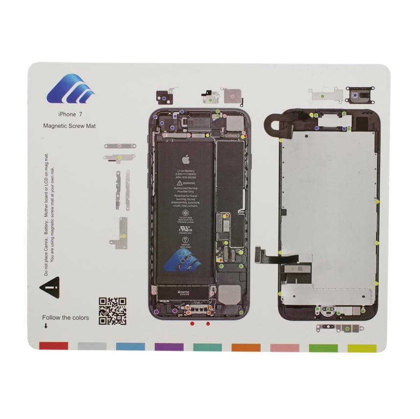 Магнитна дъска за организиране на ремонта на iPhone 7 - Magnetic iPhone 7 Screw Mat