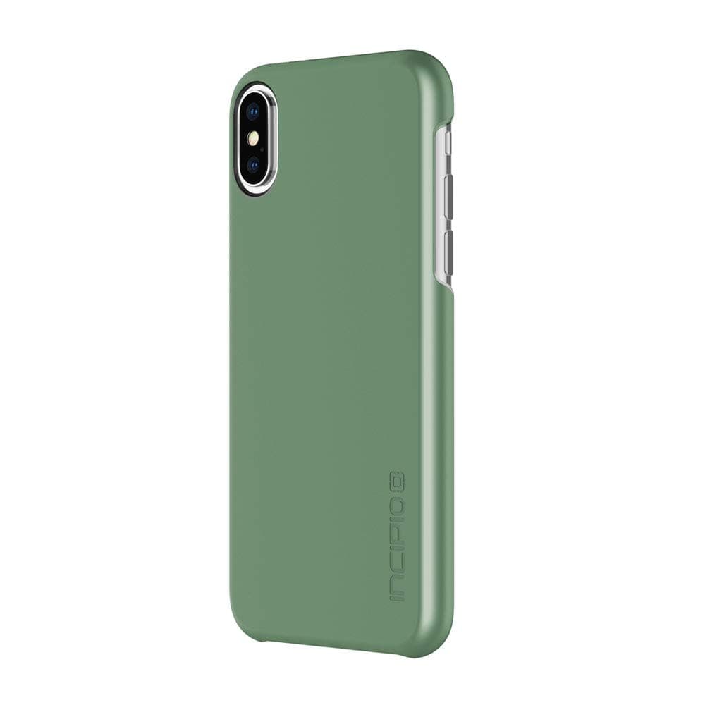Тънък поликарбонатов кейс за iPhone XS, iPhone X - Incipio Feather Case (зелен)
