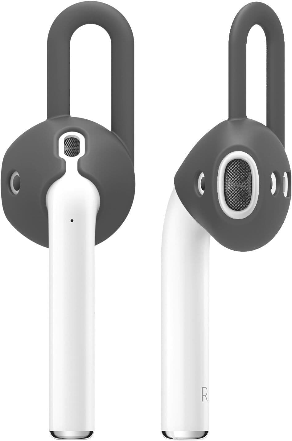 Антибактериални силиконови калъфчета за Apple Airpods и Apple Airpods 2 (сив) - Elago Airpods EarPads (4 броя)