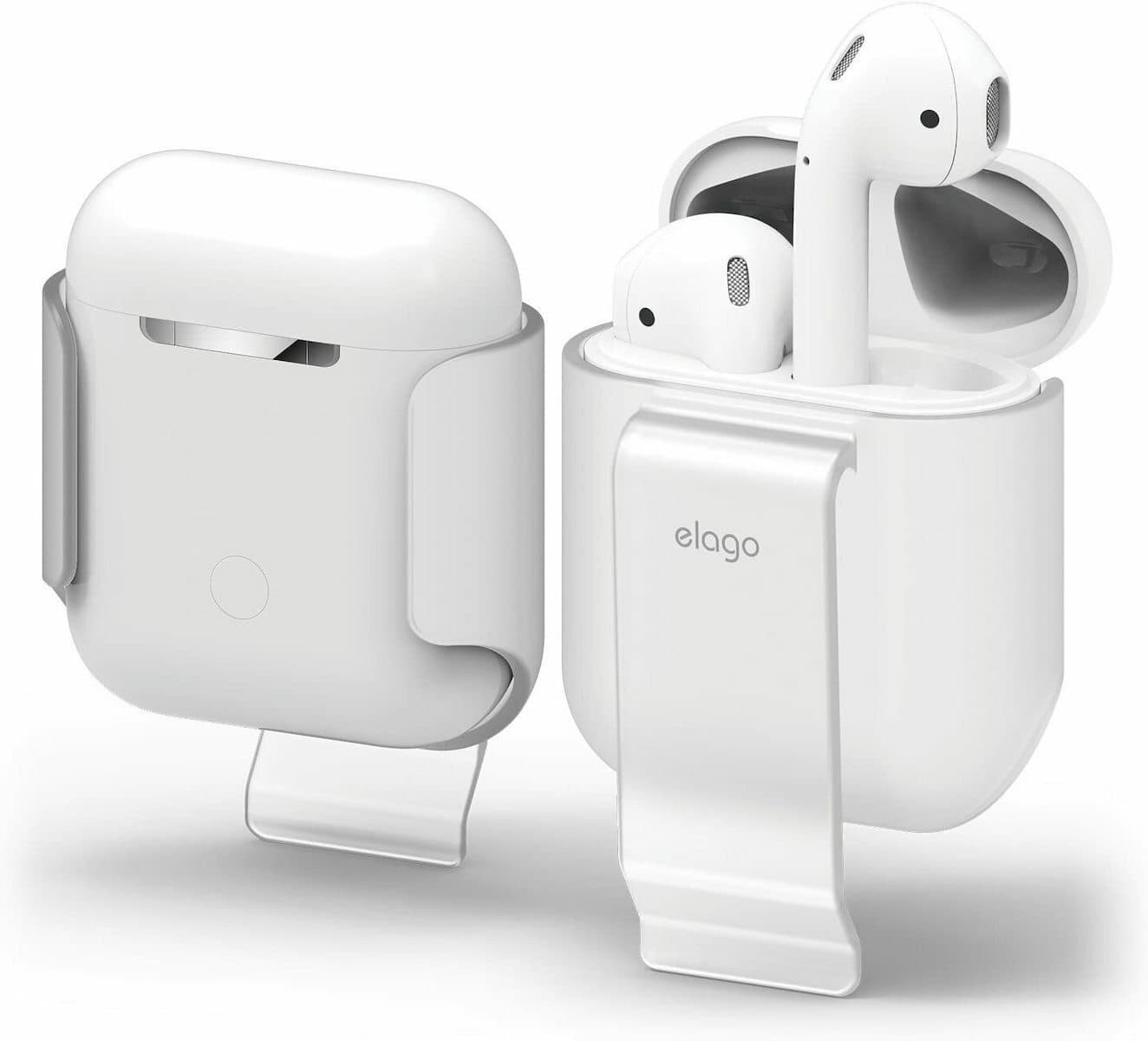 Полимерна щипка за оригиналния калъф на Apple Airpods - Elago Airpods Carrying Clip (прозрачен)