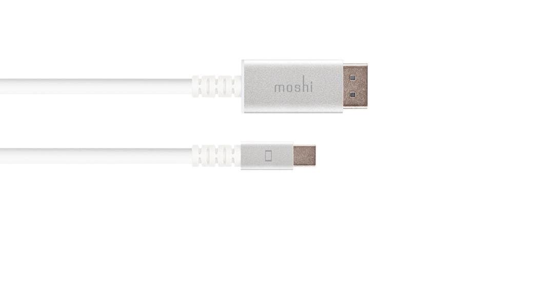 Кабел Mini DisplayPort към DisplayPort 4K/60fps - Moshi Mini DisplayPort to DisplayPort Cable 1.5m (4K/60fps) (150 см)