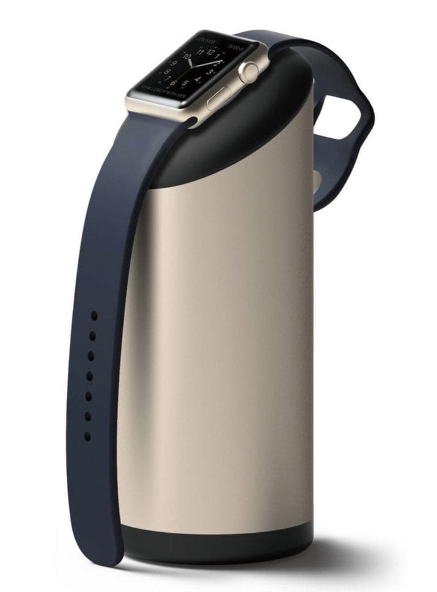 Луксозна алуминиева поставка за Apple Watch - Elago Watch Stand (златиста)