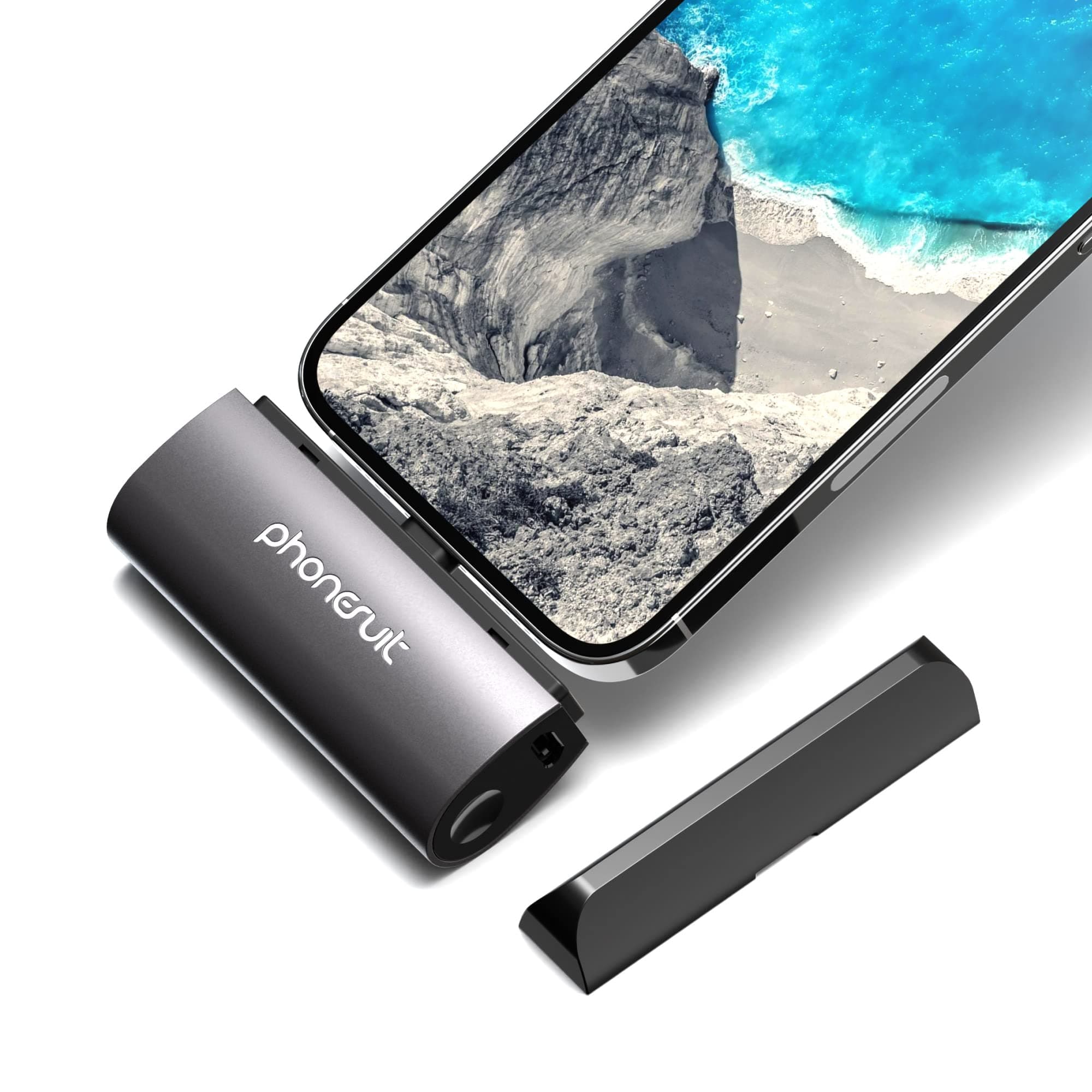 Външна батерия 2600 mAh за iPhone, iPad и iPod с Lightning - PhoneSuit Flex XT Pocket Charger (черен)