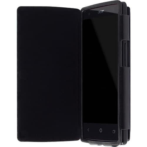 Кожен калъф, тип портфейл за Acer Liquid E3 - Krusell Donso FlipCover (черен)