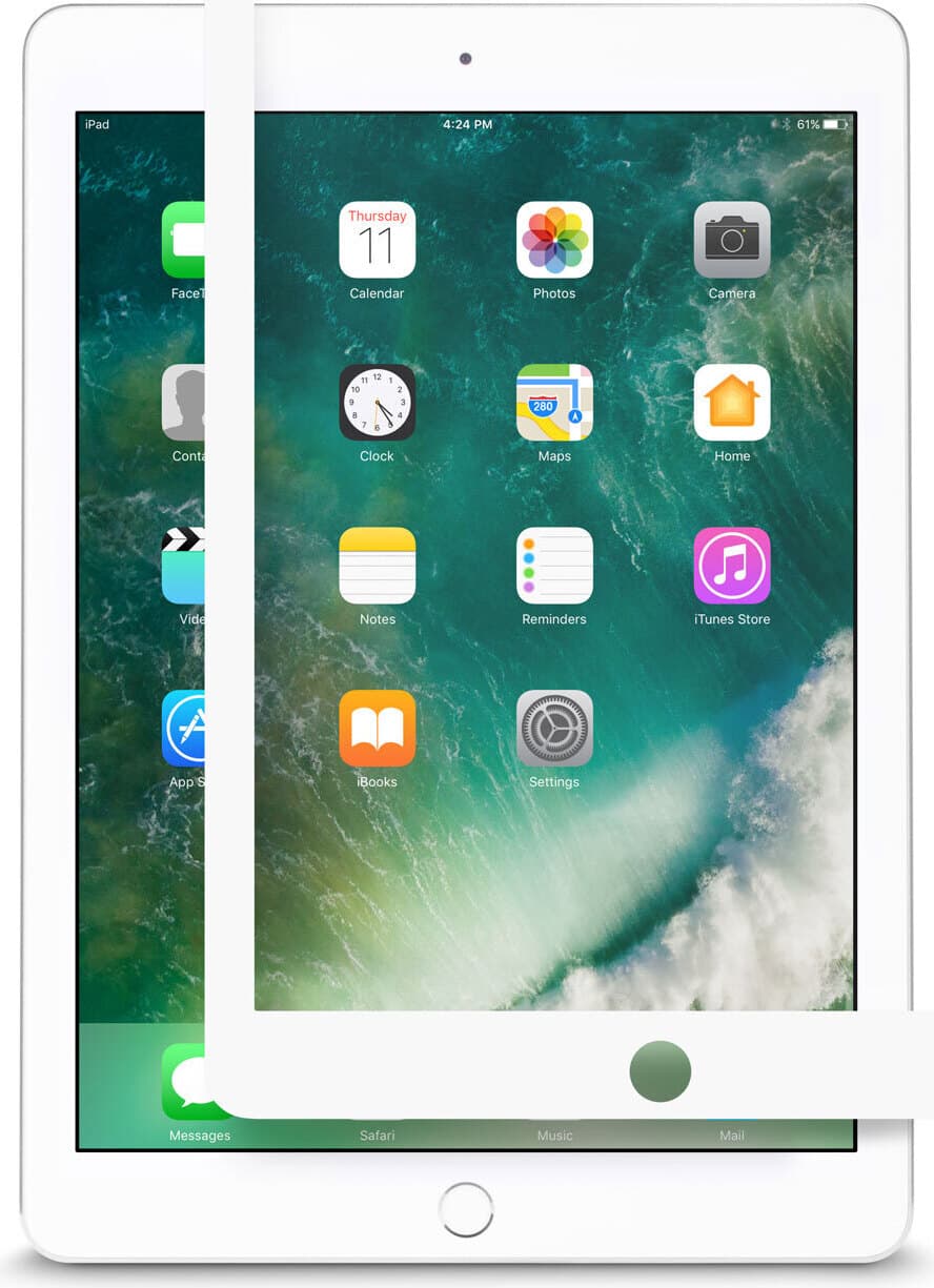Качествено матово защитно покритие за iPad Air, iPad 5 (2017) - Moshi iVisor AG (бял)