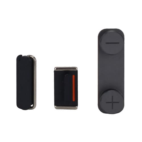 Комплект оригинални резервни бутони за iPhone 5 - Apple Buttons Set (черни)