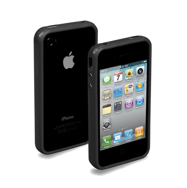Силиконов бъмпер за iPhone 4S, iPhone 4 - SBS Bumper Case (черен)