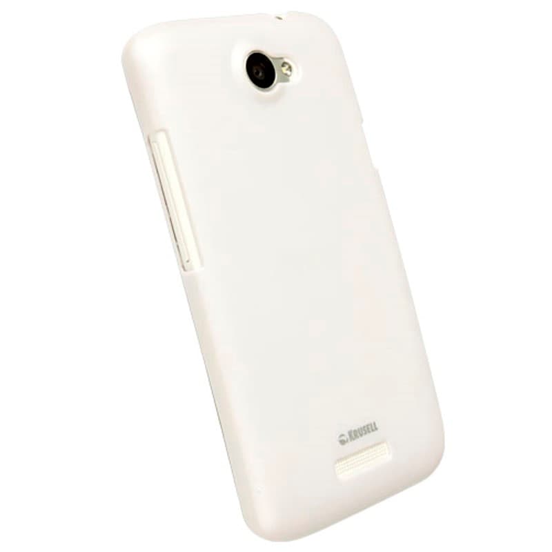 Поликарбонатов кейс за HTC One X - Krusell ColorCover (бял)