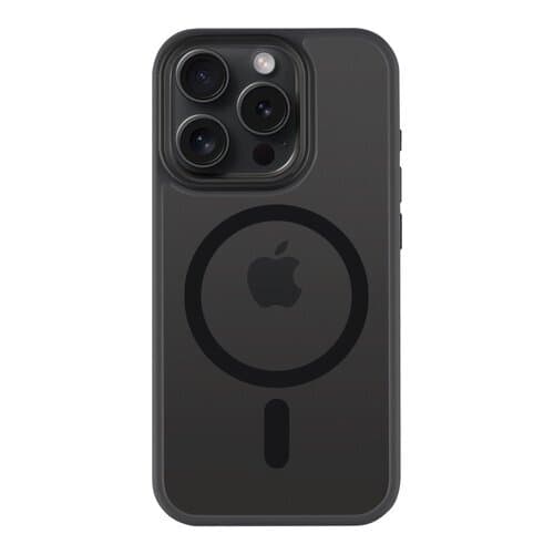 Хибриден удароустойчив кейс с MagSafe за iPhone 15 Pro Max - Tactical MagForce Hyperstealth Cover (черен)