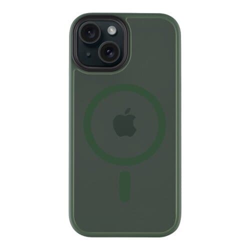 Хибриден удароустойчив кейс с MagSafe за iPhone 15 (зелен) - Tactical MagForce Hyperstealth Cover
