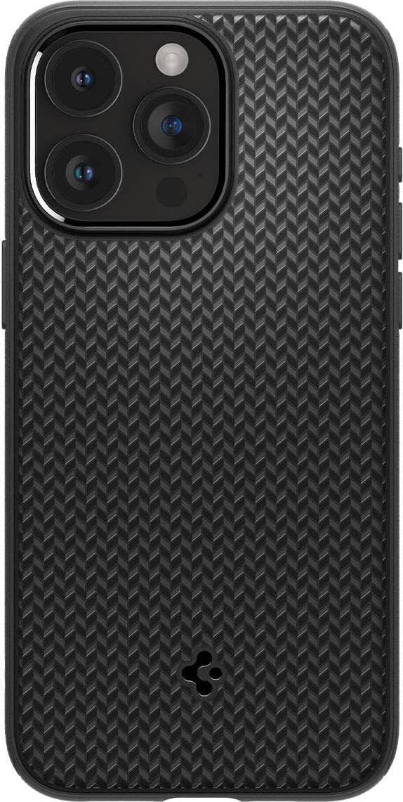Силиконов (TPU) калъф с висока степен на защита с MagSafe за iPhone 15 Pro Max - Spigen Mag Armor MagSafe Case (черен)