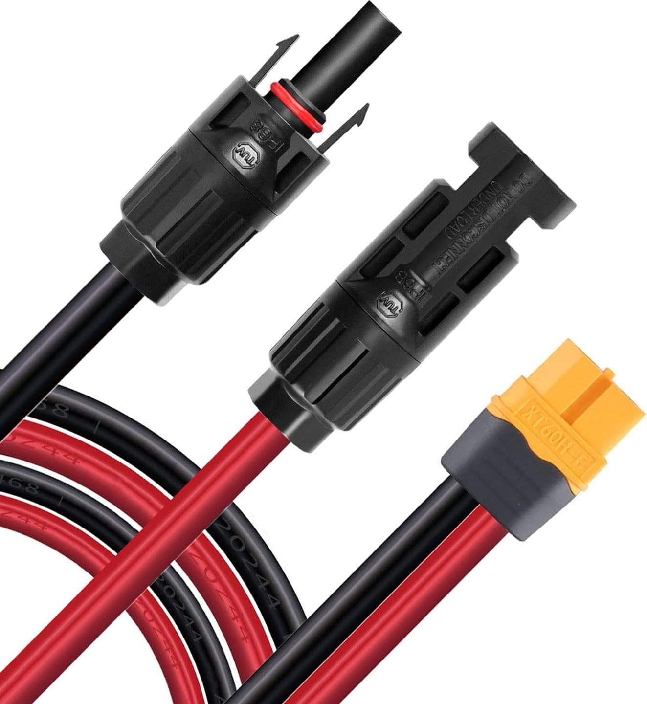 Свъзващ кабел за EcoFlow Microinverter към EcoFlow електроцентрали (40 см) - EcoFlow Microinverter to Power Station Connection Cable XT150 (черен)
