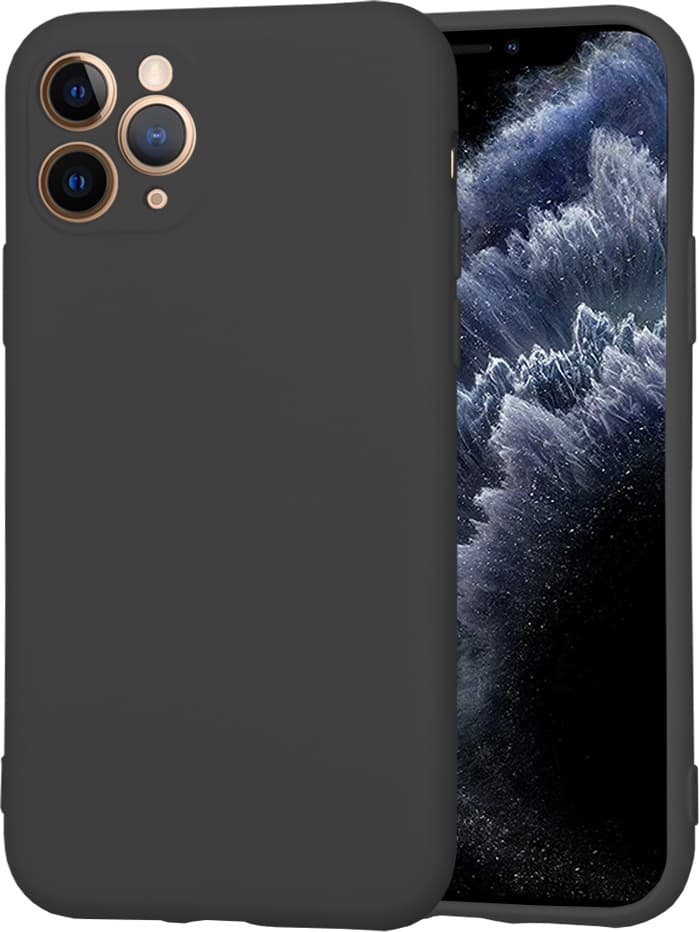 Силиконов (TPU) калъф за iPhone 11 Pro - Techsuit SoftFlex Silicone Case (черен)