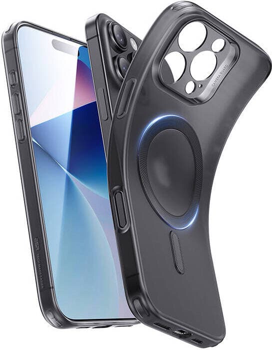 Удароустойчив силиконов (TPU) калъф с MagSafe за iPhone 16 Pro Max (черен-мат) - ESR Zero HaloLock MagSafe Case
