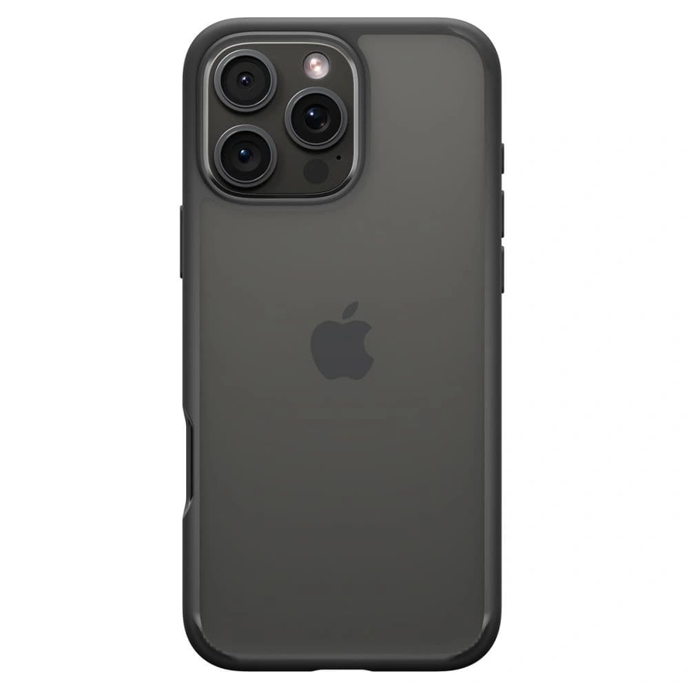 Хибриден кейс с висока степен на защита за iPhone 16 Pro Max - Spigen Ultra Hybrid Case (черен-прозрачен)