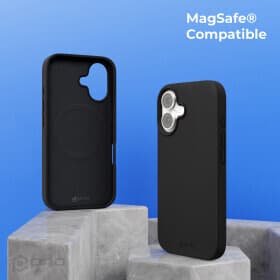 Силиконов (TPU) калъф с MagSafe за iPhone 16 Plus - Prio Liquid Silicone Mag Case (черен)