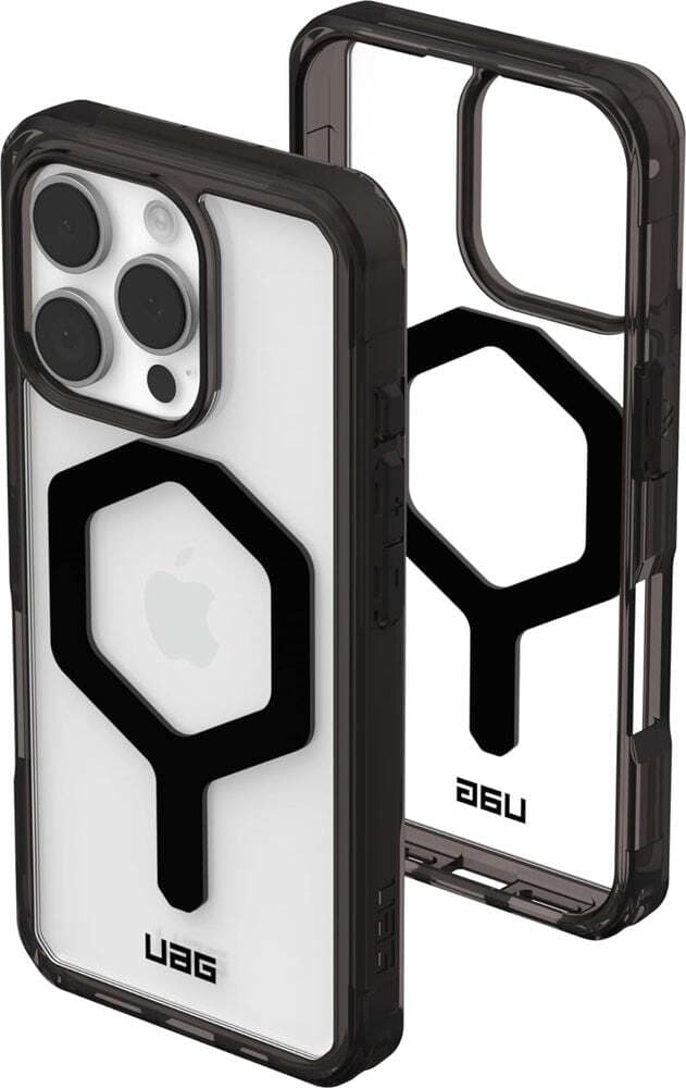 Удароустойчив хибриден кейс за iPhone 16 Pro - Urban Armor Gear Plyo MagSafe Case (прозрачен-черен)