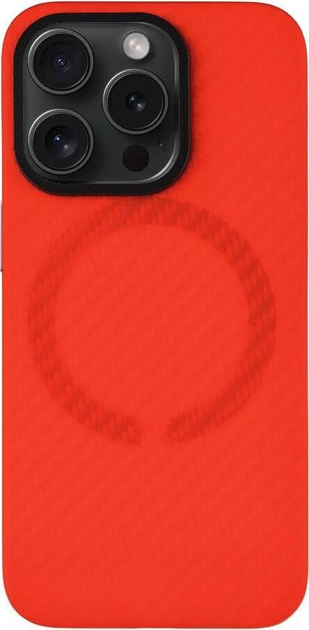 Кевларен кейс с MagSafe за iPhone 15 Pro - Tactical MagForce Aramid Bloody Mary Limited Edition Case (червен)