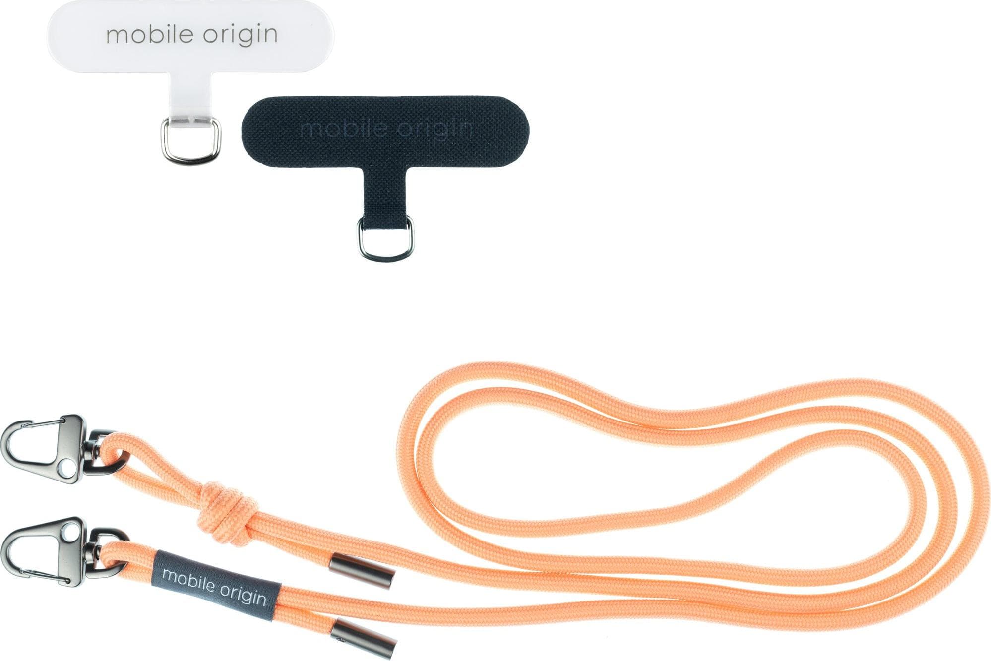 Универсална връзка за носене през врата за смартфони - Mobile Origin Lanyard Rope 6mm (оранжев-жълт)