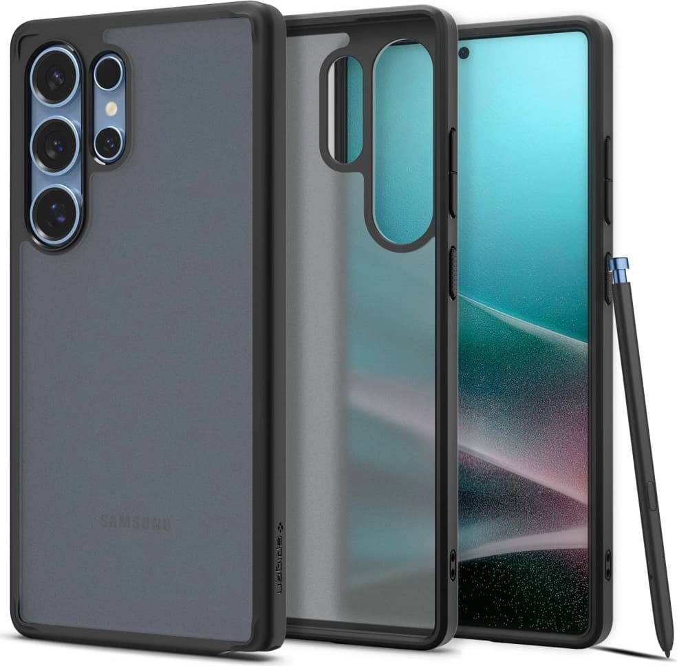 Хибриден кейс с висока степен на защита за Samsung Galaxy S25 Ultra - Spigen Ultra Hybrid Case (черен-матиран)