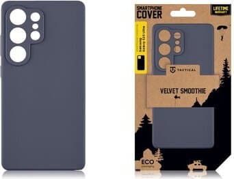 Силиконов калъф за Samsung Galaxy S25 Ultra - Tactical Velvet Smoothie Cover (тъмносин)