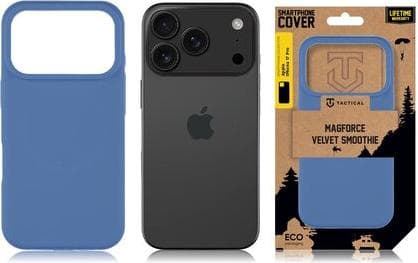 Силиконов калъф с MagSafe за iPhone 17 Pro - Tactical MagForce Velvet Smoothie Cover (син)