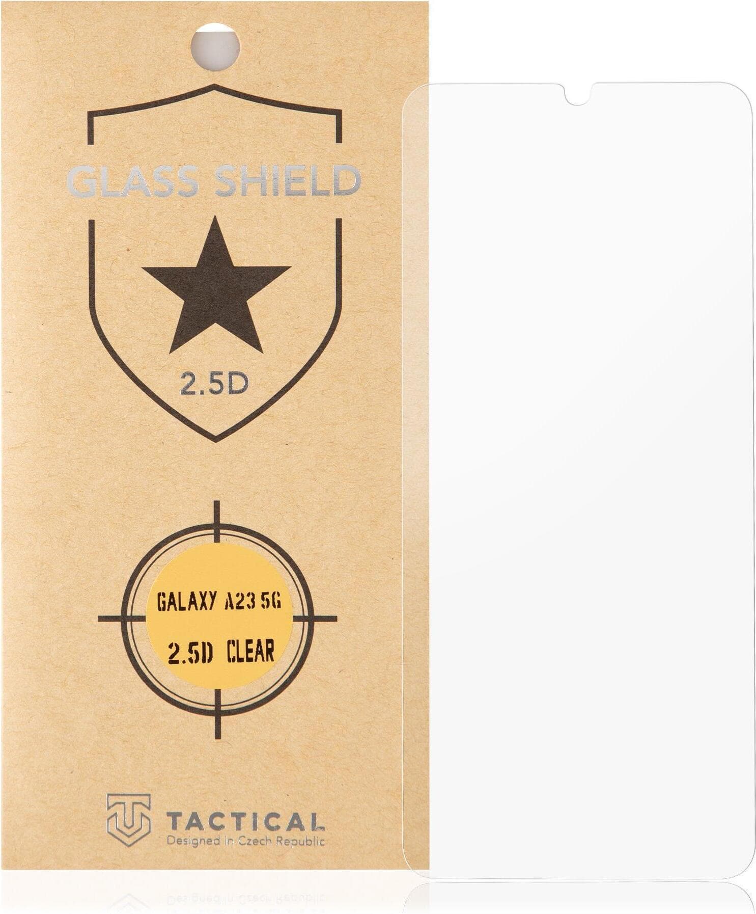 Калено стъклено защитно покритие за дисплея на Samsung Galaxy A23 5G - Tactical Glass Shield 2.5D (прозрачен)