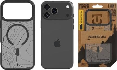 Хибриден удароустойчив кейс с MagSafe за iPhone 17 Pro Max - Tactical MagForce Hyperstealth Sika Cover (черен)