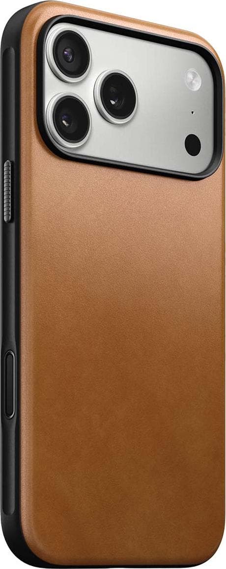 Кожен (естествена кожа) кейс с MagSafe за iPhone 17 Pro Max - Nomad Modern Leather MagSafe Case (светлокафяв)