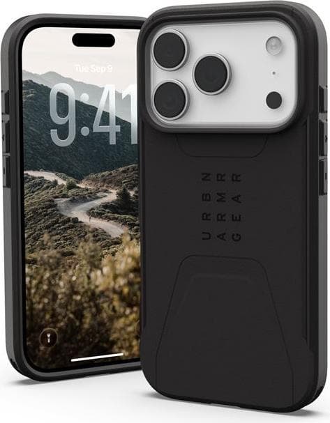Удароустойчив хибриден кейс с MagSafe за iPhone 17 Pro - Urban Armor Gear Civilian MagSafe Case (черен)