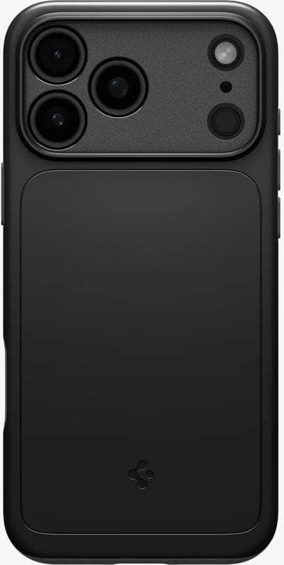 Качествен тънък матиран кейс с MagSafe за iPhone 17 Pro - Spigen Thin Fit MagSafe Case (черен)