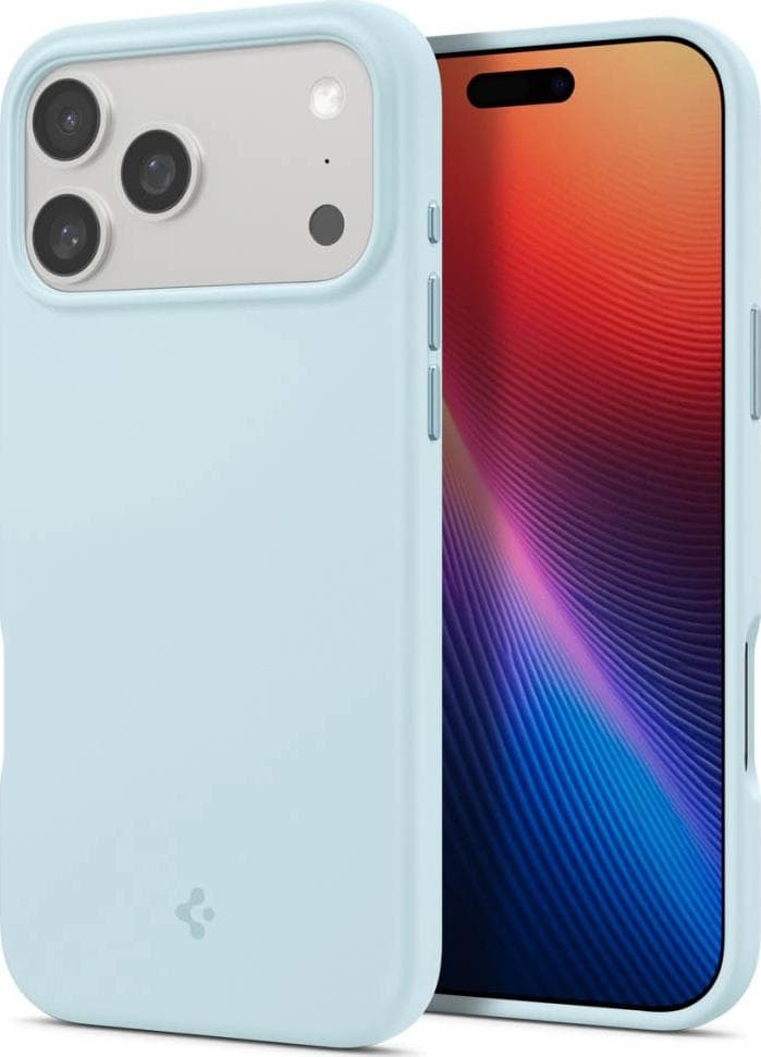 Силиконов (TPU) калъф с MagSafe за iPhone 17 Pro Max - Spigen Silicone Fit MagSafe Case (светлосин)