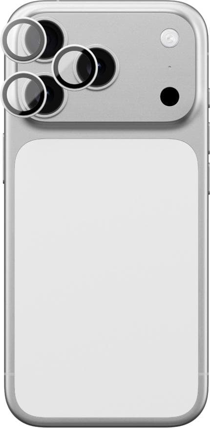 Предпазни сапфирени лещи за камерата на iPhone 17 Pro, iPhone 17 Pro Max - AmazingThing Titan Lens Sapphire Camera Lens Protector (сребрист)
