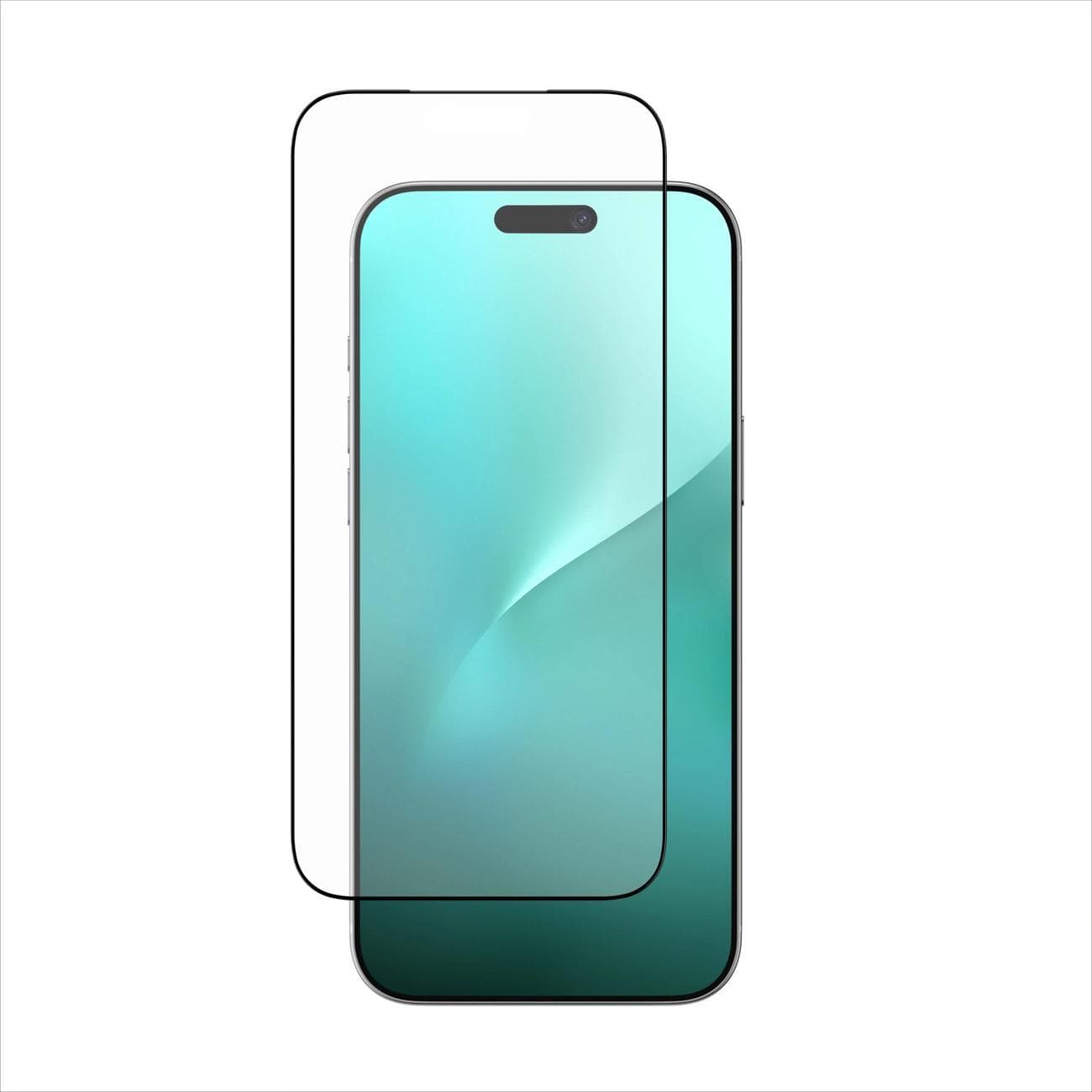 Матирано калено стъклено защитно покритие за дисплея на iPhone 17 Pro Max - AmazingThing Radix Matte Tempered Glass (черен-прозрачен)