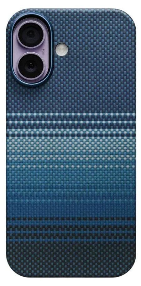 Кевларен кейс с MagSafe за iPhone 17 - Pitaka PitaTap MagEZ 7 Ultra Slim Case Aramid Fiber (тъмносин)