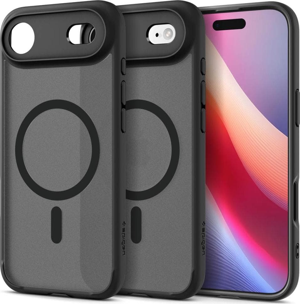 Хибриден кейс с висока степен на защита с MagSafe за iPhone 17 Air - Spigen Ultra Hybrid MagSafe Case (черен-мат)